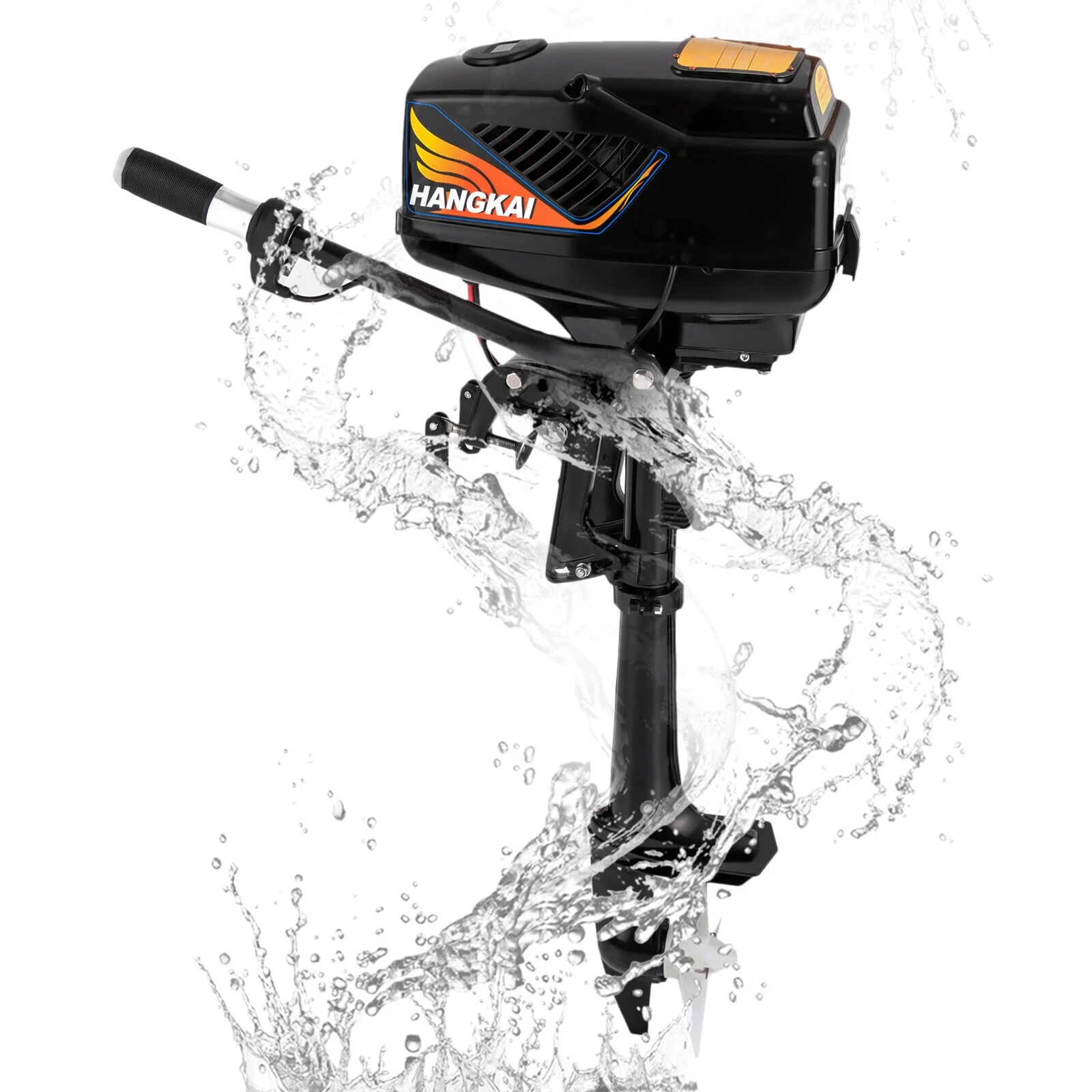 5HP Electric Trolling Motor with Pure Copper Brushless,Outboard Motor - 48V/1200W Boat Motor for Kayak, Small Ships, Paddle Boats, Fiberglass Boats
