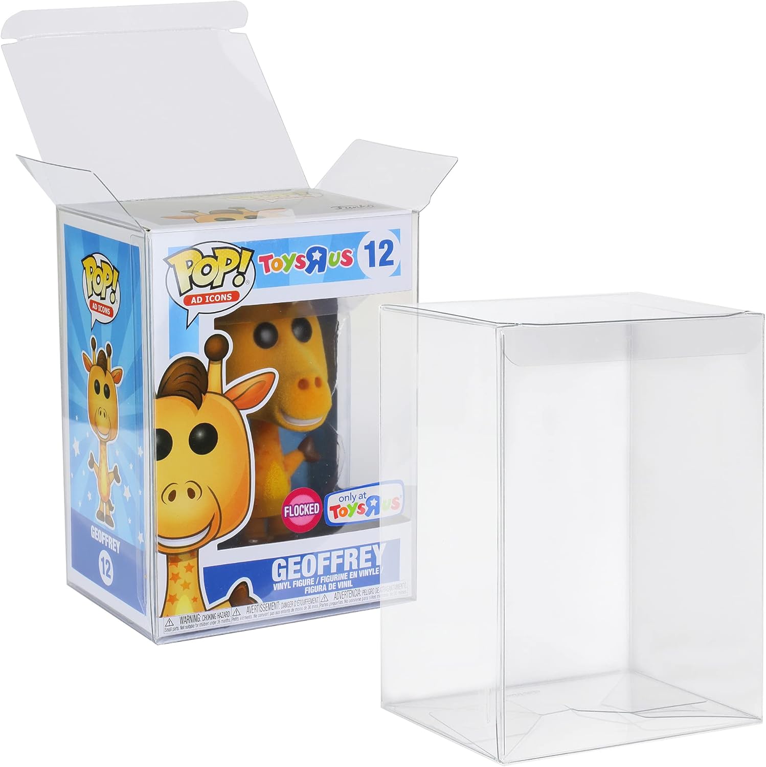 JDS Pop Protector Case for 4 Inch Funko Pop Figures (100 Pack) - Strong Extra Thick Crystal Clear Heavy Duty Plastic Display Box