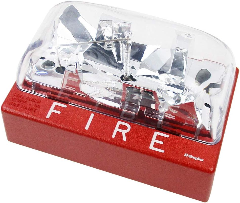 Simplex 4904-9178 V/O Wall Mount Strobe Fire Alarm, Red Pack of 2