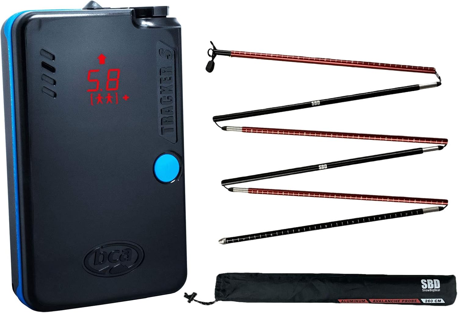 Backcountry Access Tracker S Avalanche Beacon + Avalanche Probe