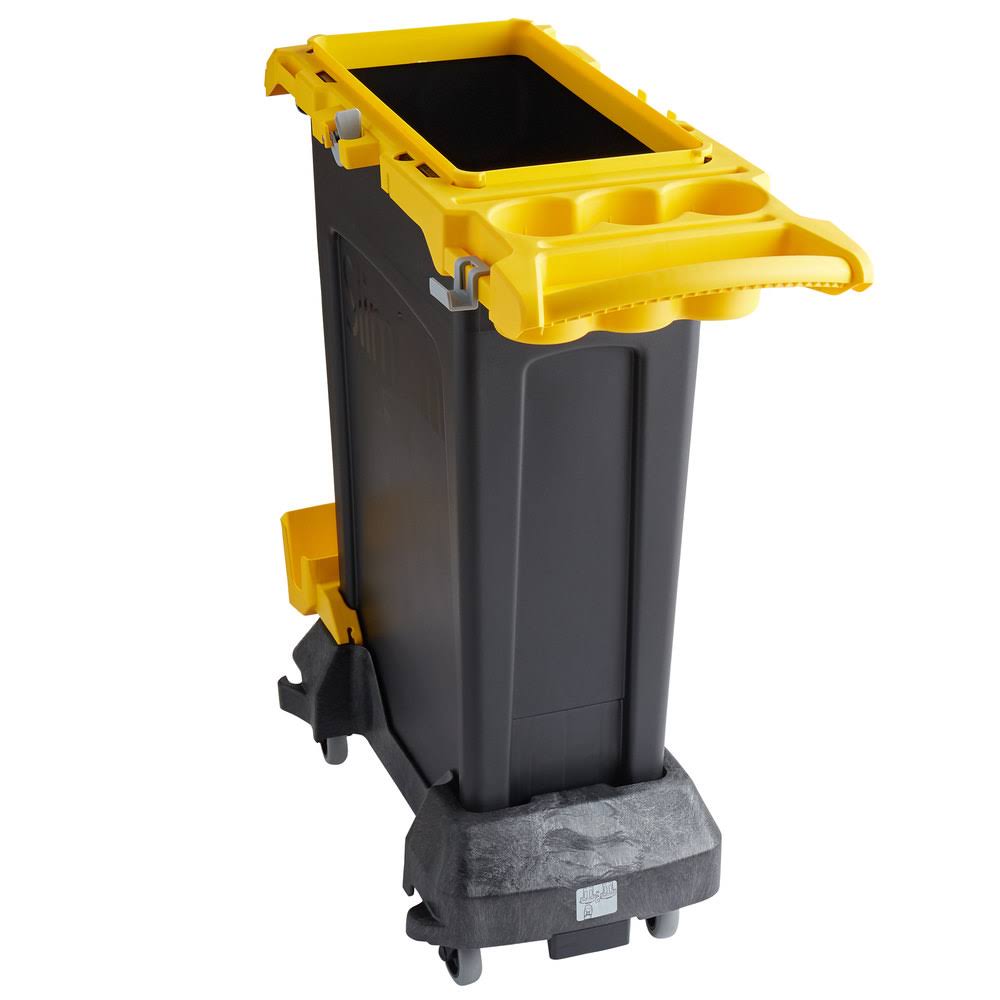 Rubbermaid Commercial Products Slim Jim Rim Caddy Kit - Cleaning tools cart - yellow