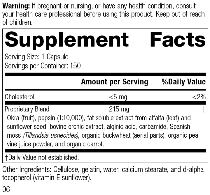 Okra Pepsin E3, 150 Capsules - Kansas Nuitrition - HNZSDS