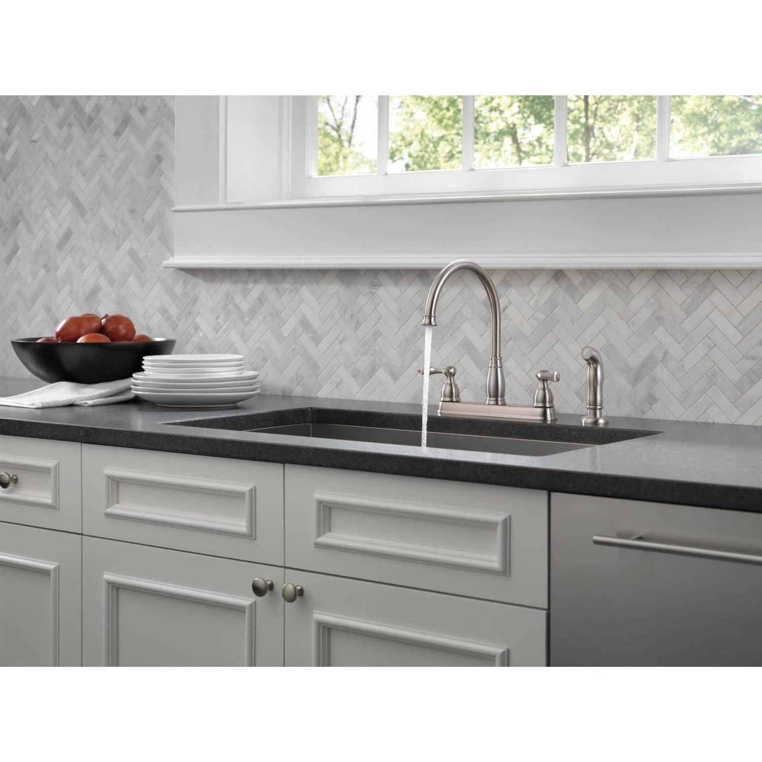 Delta Windemere Two Handle Kitchen Faucet 21996LF-OB - Shop Hardware Tools Online Store