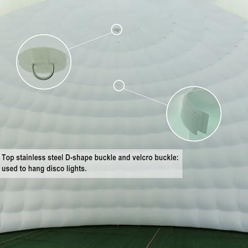 SAYOK Outdoor Portable Inflatable Igloo Dome Tent with Led Light for Party Wedding Event Camping