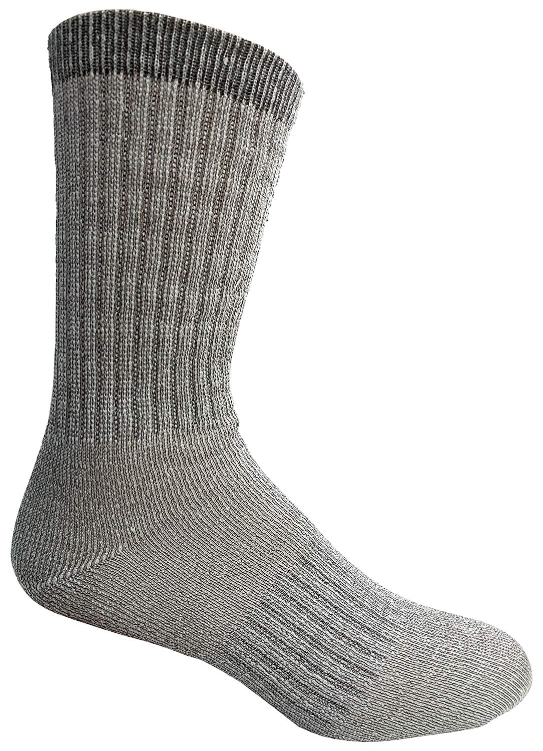 60 Pair Pack Bulk Merino Wool Thermal Boot Socks, Cold Resistant Camping Socks (60 PAIR MENS)