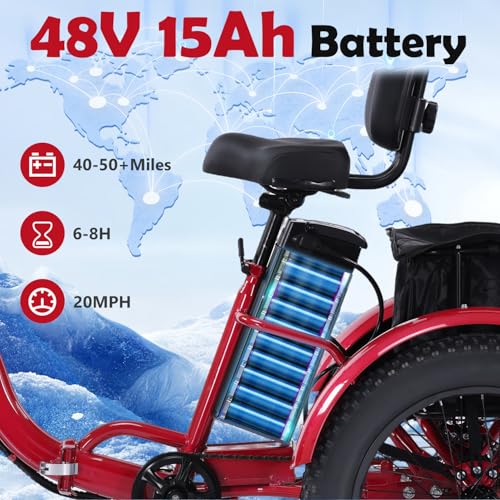 Adult Electric Tricycle Adult Tricycle 3 Wheel Bikes Adults Electric Three Wheel Bike - Radiant Selections
