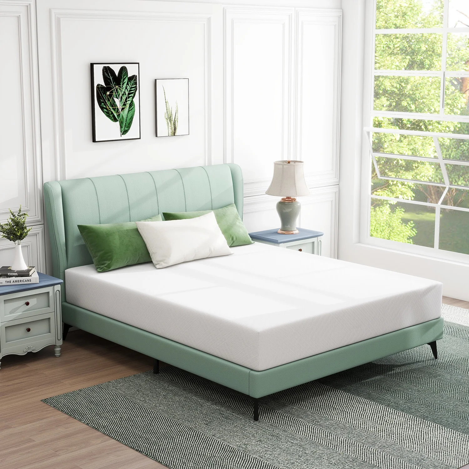 Queen Mattress,10" Cooling Gel Memory Foam Mattress Medium Firm Mattress,Queen Mattress in a Box