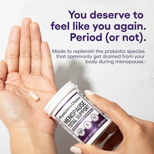 Physician's CHOICE Menopause Probiotic Supplement for Women - Supports Hormone Balance, Hot Flashes, Night Sweats, Weight Management