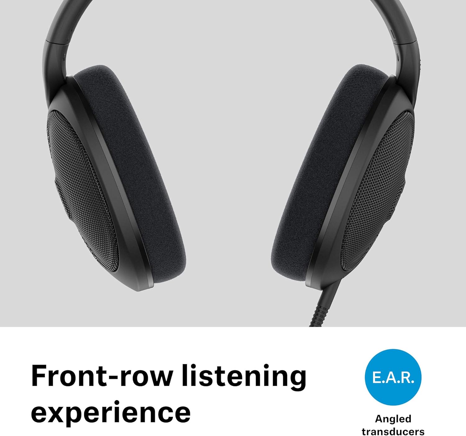 Sennheiser HD 560 S Over-The-Ear Audiophile Headphones - Neutral Frequency Response, E.A.R. Technology for Wide Sound Field, Open-Back Earcups