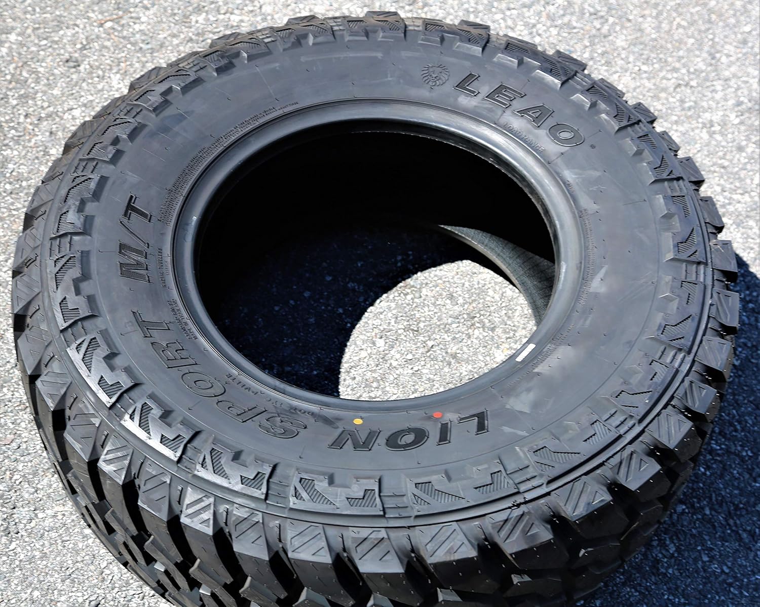 Leao Lion Sport MT Mud Off-Road Light Truck Radial Tire-35X12.50R17 35X12.50X17 35X12.50-17 121Q Load Range E LRE 10-Ply OWL Outlined White Letters