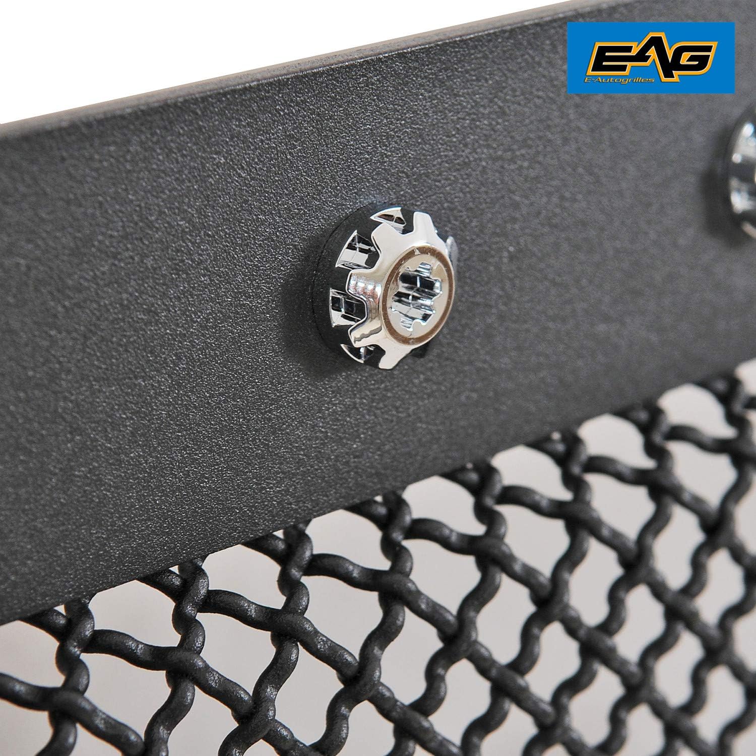 EAG Rivet Stainless Steel Wire Mesh Grille With LED Lights Fit for 14-21 Tundra