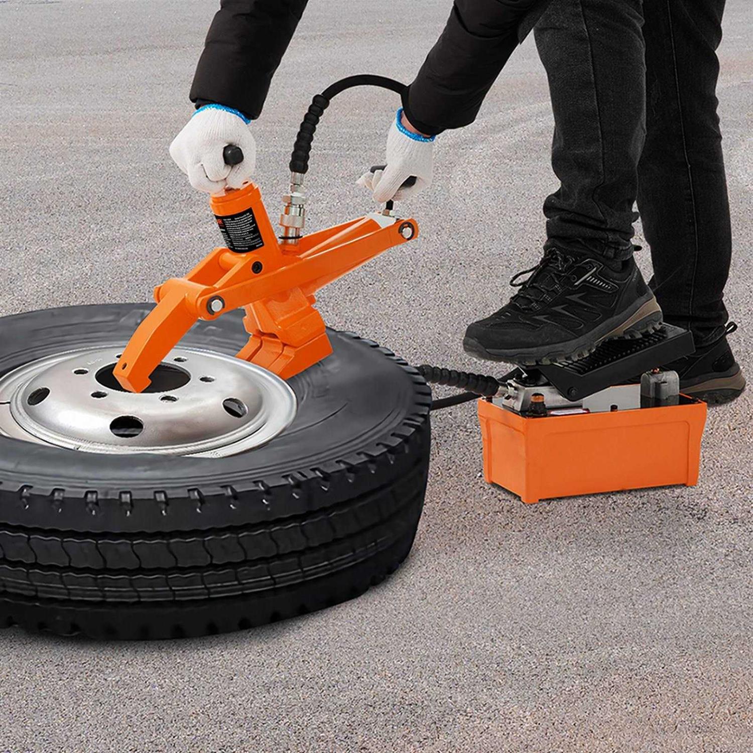 VEVOR Hydraulic Bead Breaker 10000 PSI Tire Bead Breaker with Metal Foot Pump - Sports Supplies Online Store