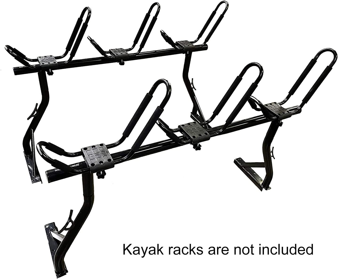 TMS 800Ibs Capacity Extendable Universal Steel Pickup Truck Ladder Rack Lumber Two bar Set (Patent Pending) (27-3/4'')