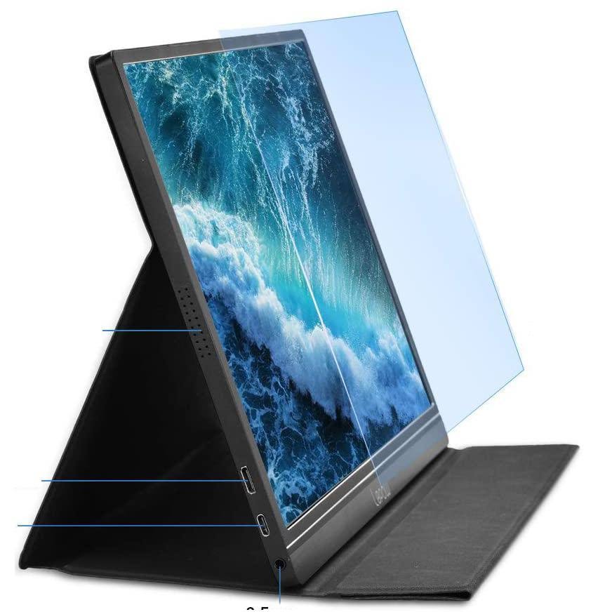 Portable Monitor Lepow 15.6x22 Computer Display 19201080 Full HD IPS Screen
