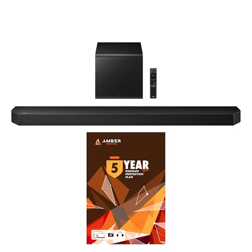 Samsung HW-S61D 5.0 Ch All-in-one Wireless Dolby Atmos Soundbar with 2 Year Amber Protection Plan (2024)