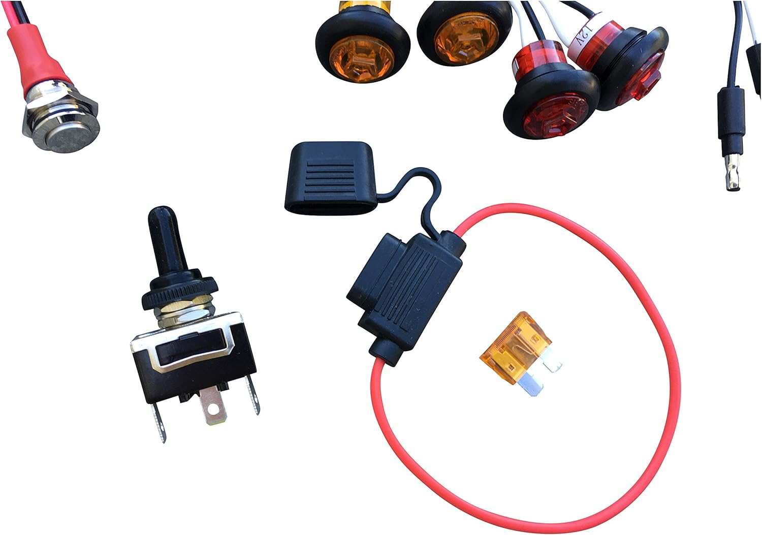 WD Electronics - DIY Street Legal Kit Turn Signal for UTV ATV RZR 1000 900 800 Wildcat Teryx Polaris General Maverick X3 Commander Pack of 2