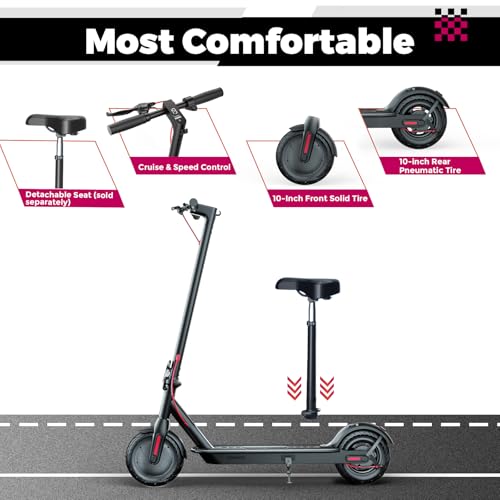 Electric Scooter for Adults – 19MPH, 17-Mile Range, 430W Peak Motor