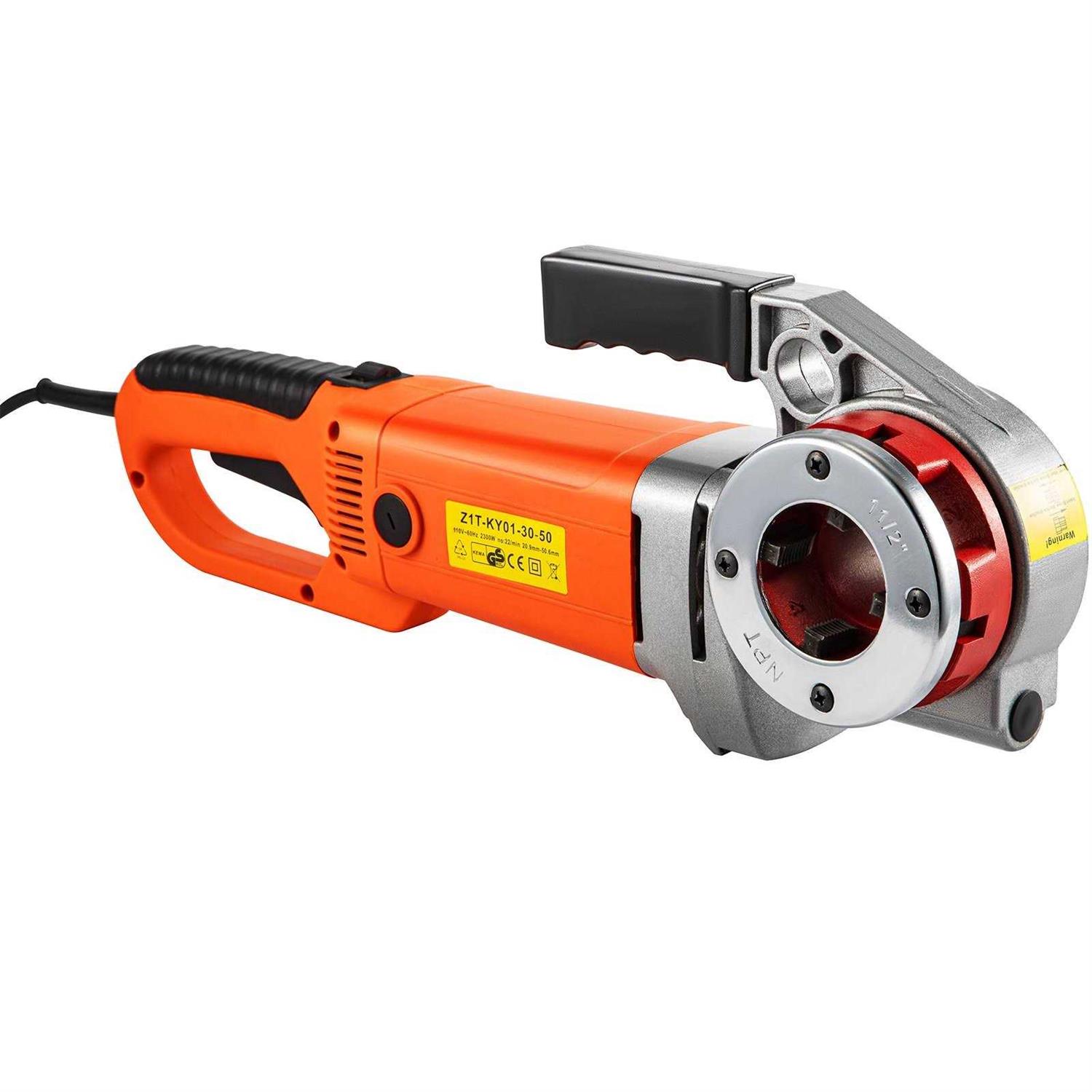 VEVOR Electric Pipe Threader 2300W Pipe Threading Machine Heavy-Duty Hand-Held Power Drive Kit - Shop Hardware Tools Online Store