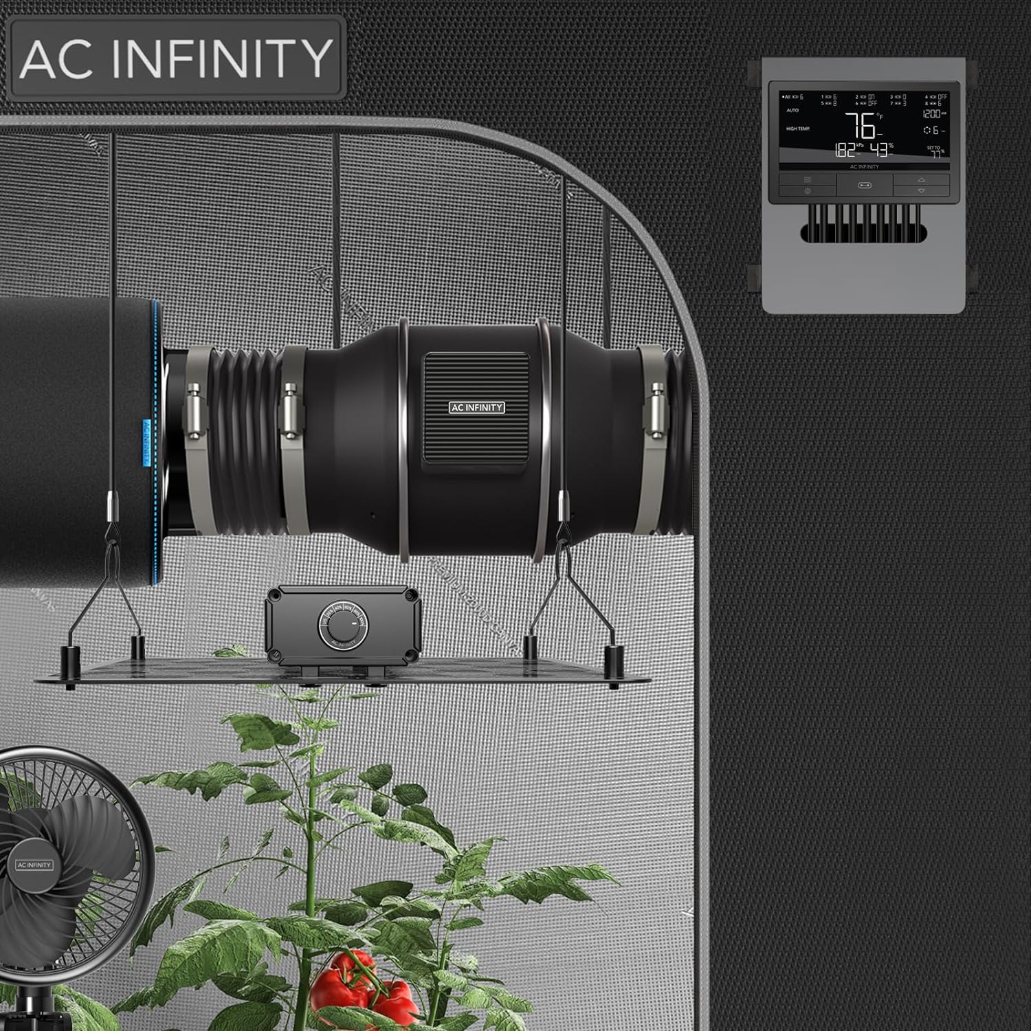 AC Infinity Controller 69 PRO+, Smart Environmental Controller 8-Port with Temp, Humidity, VPD, Timer, Cycle, Schedule Controls