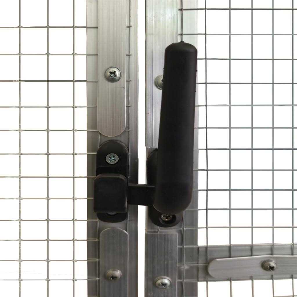 Aviary Silver 179x100x185 cm Aluminium vidaXL - Pet Supplies online store