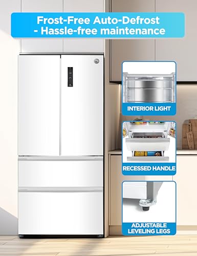 Commercial Cool 11.1 Cu. Ft. Convertible Freezer Refrigerator, Upright Fridge with Glass Shelves, Reversible Door, ENERGY STAR rated, Auto Defrost
