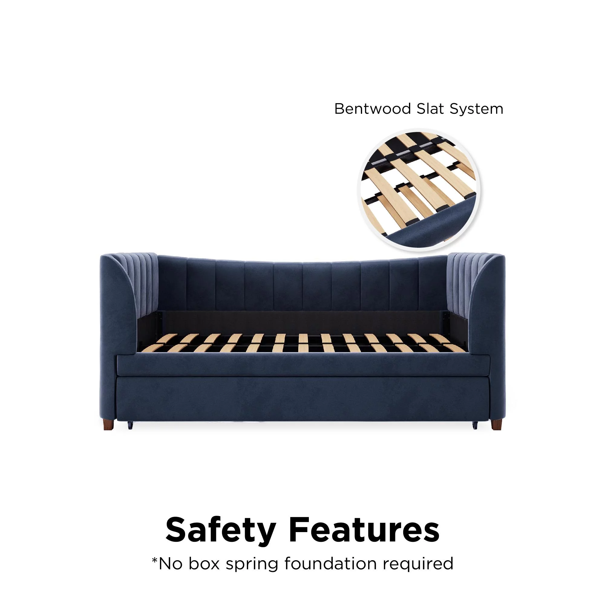 Little Seeds Valentina Upholstered Daybed with Trundle