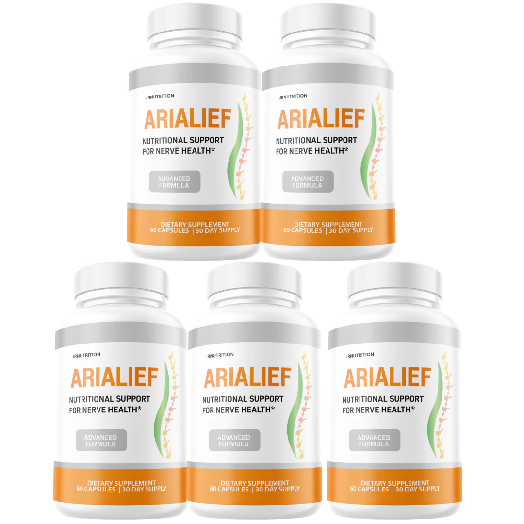 Arialief Support for Nerve Health Arialief Relief - 5 Bottles - Kansas Nuitrition - HNZSDS
