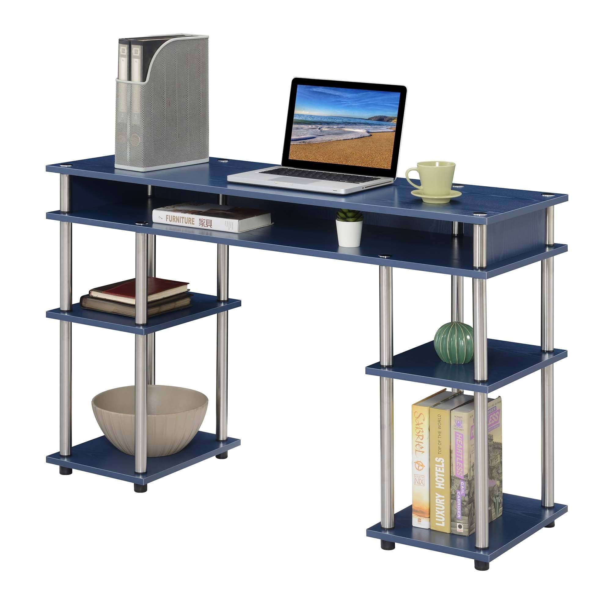 Porch u0026 den Japonica No Tools Student Desk - Ice White