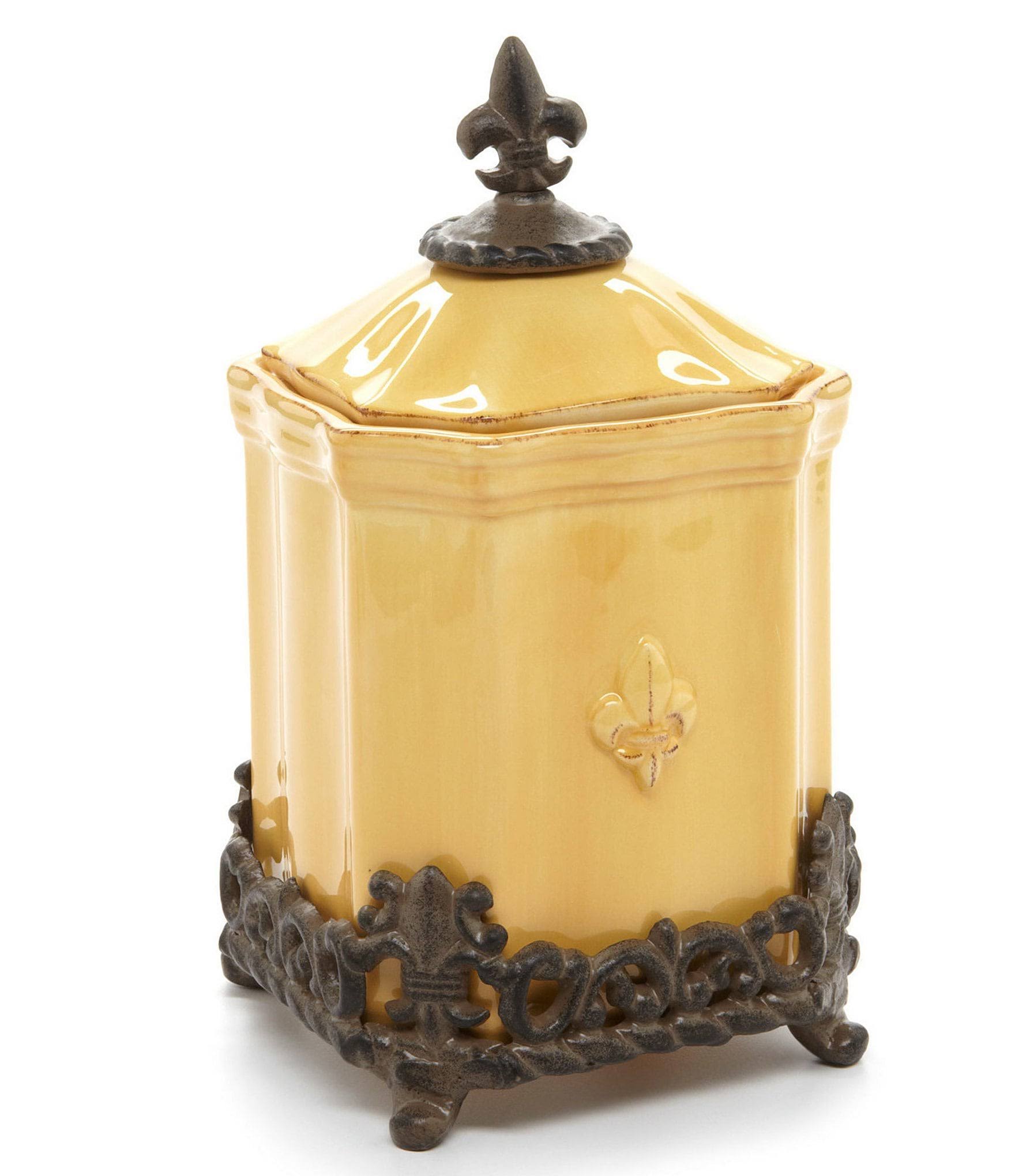 Artimino Fleur-de-lis Canister - Large