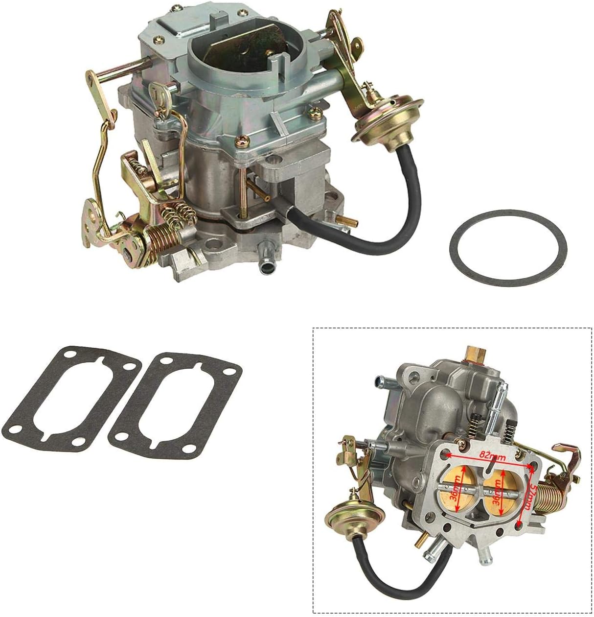 Partol Pickup Carburetor for Nissan 720 Carb Pickup Carburetor 2.4L Z24 Engine for 1983-1986 Pathfinder and 1994-2004 Pickup - Automatic Choke