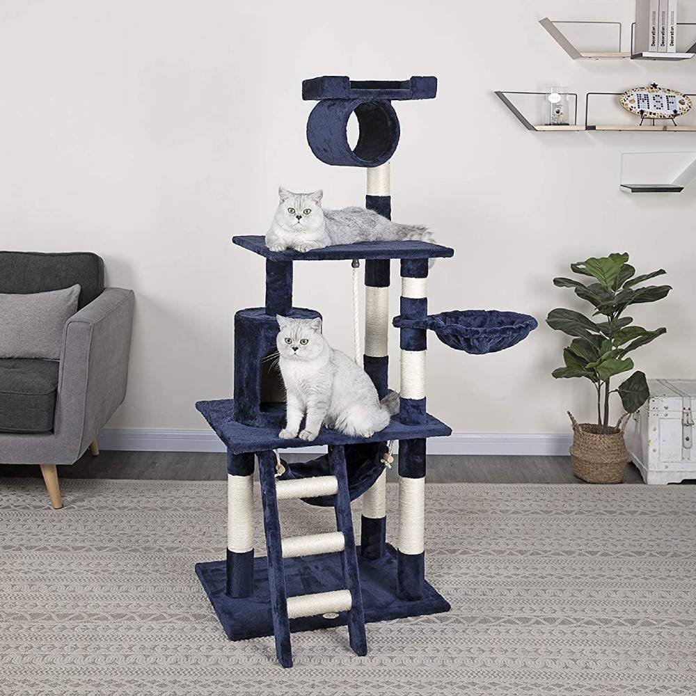 Go Pet Club Cat Tree Condo Furniture, Brown, 62x22