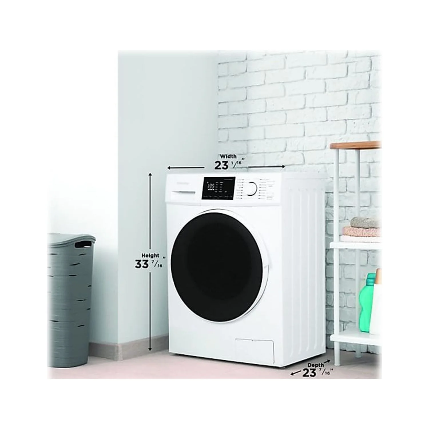 Danby DWM120WDB-3 2.7 Cu. ft. All-In-One Vent-less Washer/Dryer Combo in White