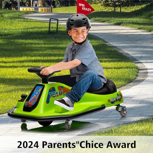 24V Electric Go Kart, 7Ah Drifting Car，Battery Powered Ride on Car Outdoor with 360 Degrees Rotating, Simplified Drift System, Variable Speed
