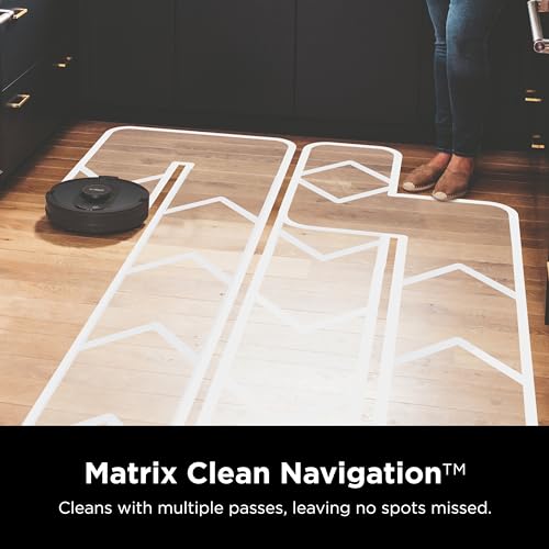 Shark AV2501S AI Ultra Robot Vacuum, with Matrix Clean, Home Mapping, 30-Day Capacity HEPA Bagless Self Empty Base, Perfect for Pet Hair, Wifi