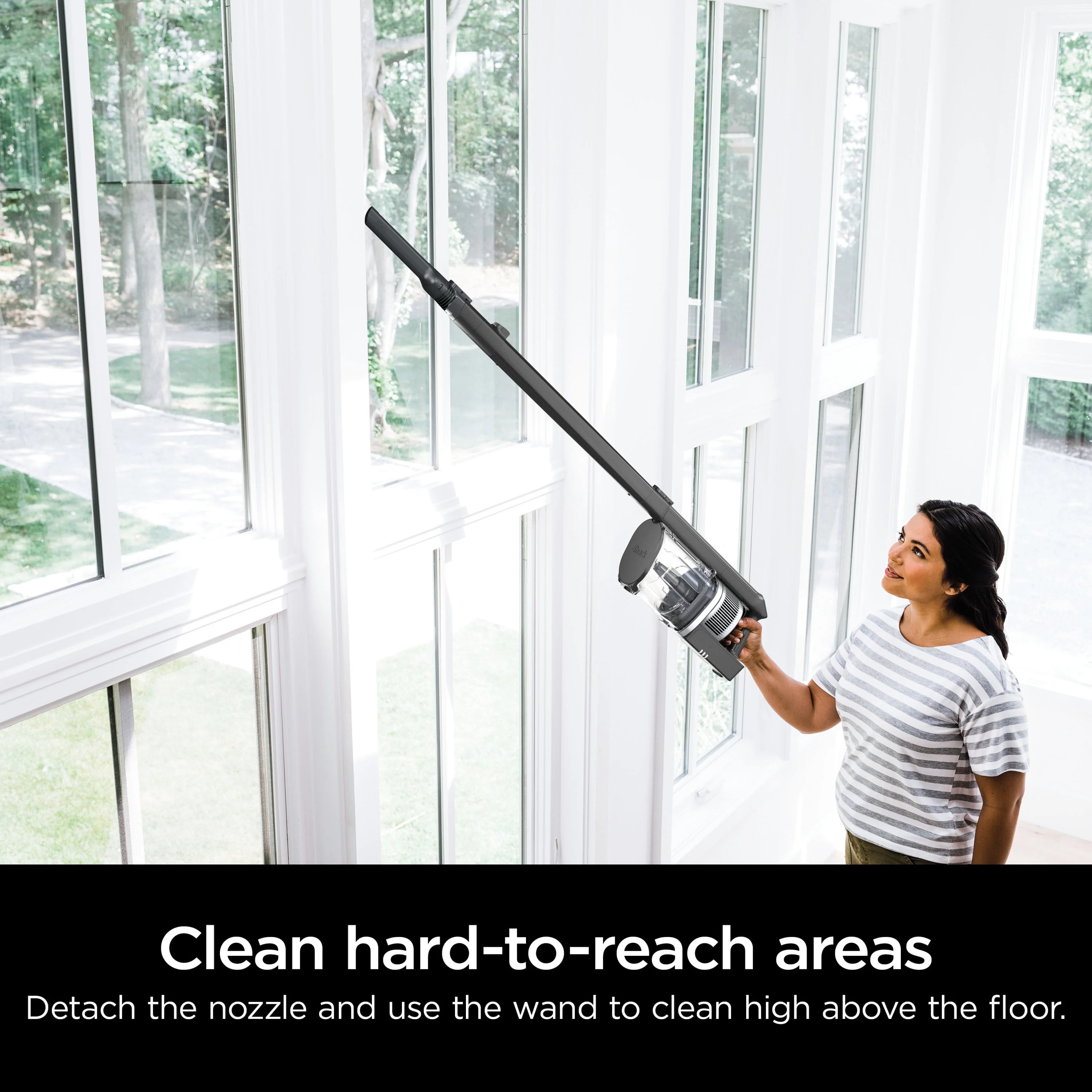 Shark® Cordless Pro Stick Vacuum Cleaner with Powerfins Brushroll, Crevice Tool & Dusting Brush Included, HEPA Filtration, 40-min Runtime, WZ531H