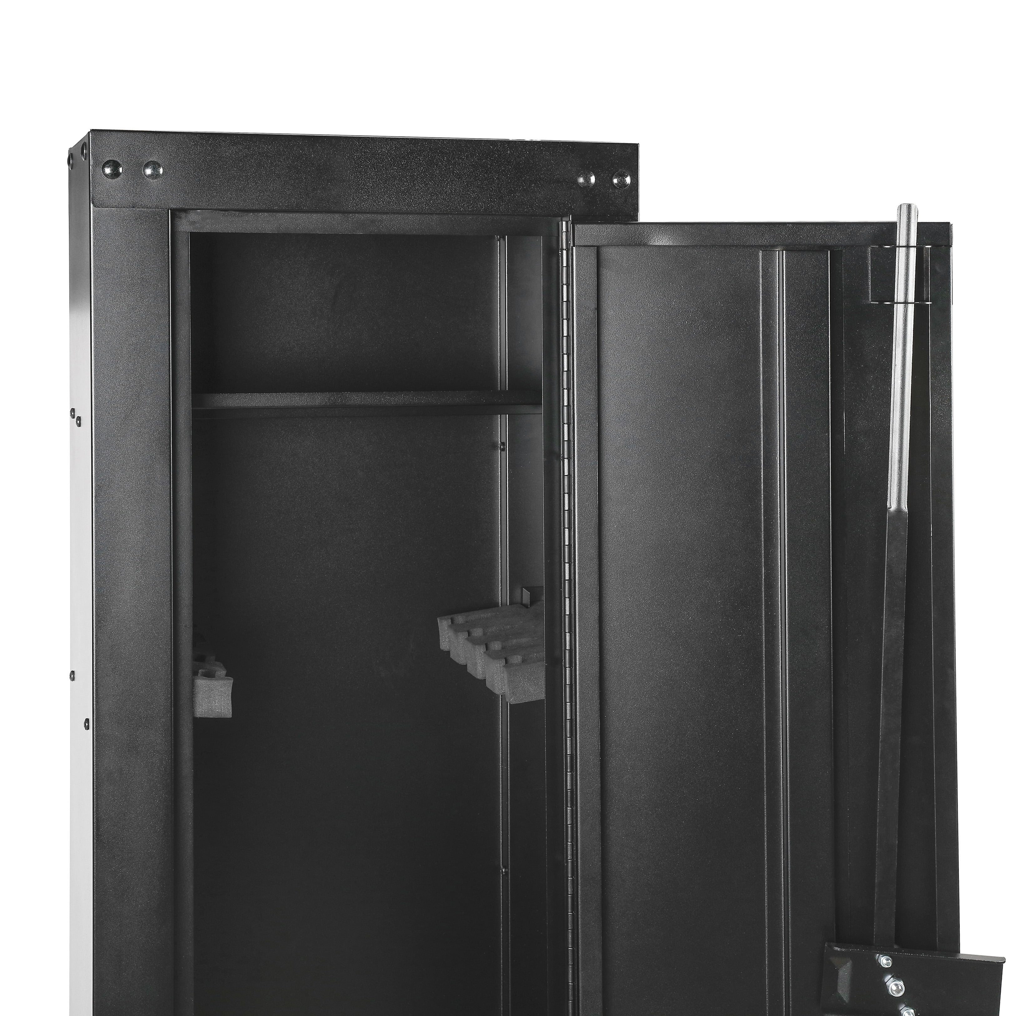 Mossy Oak 8-Gun Ready to Assemble Steel Gun Cabinet, 17 in x 11 in, Black