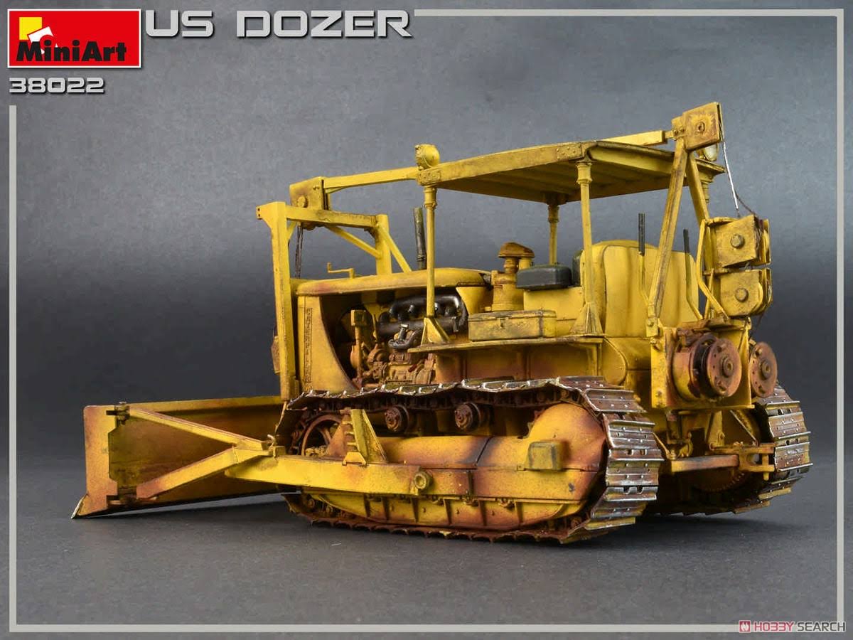 Miniart 1/35 Scale U.S. Bulldozer - Model Kit #38022
