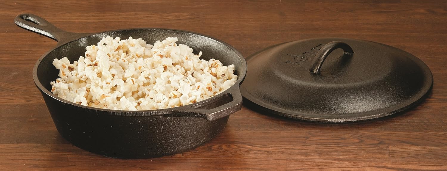 Lodge Combo Cooker Cast Iron, 10.25", Black