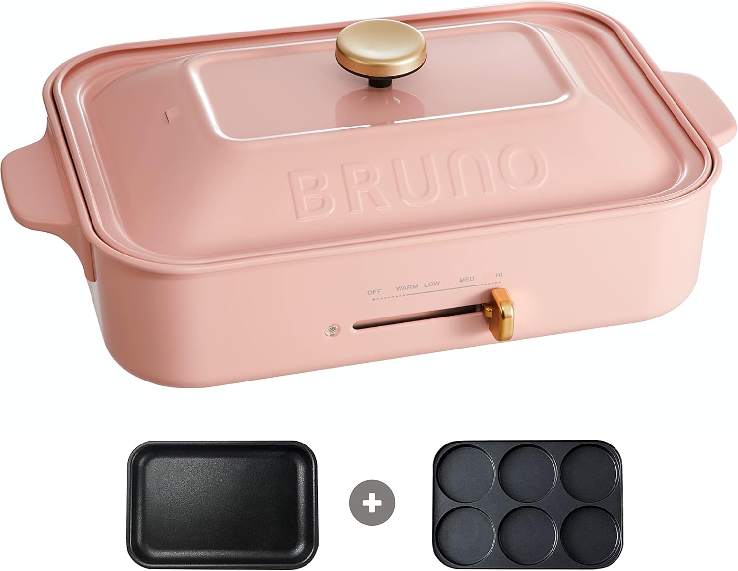 Bruno Multifunctional Electric Compact Hot Plate BOE021 Indoor Grill Electric Griddle Party Pancake Octopus Takoyaki Hotpot and Steamer NEW 120V