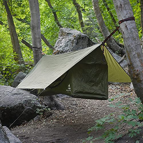 Haven Tents Lay Flat Hammock Tent - Waterproof Tent & Camping Hammock with Mosquito Net - Includes Insulated Pad and Rainfly - Haven Tent, Haven XL