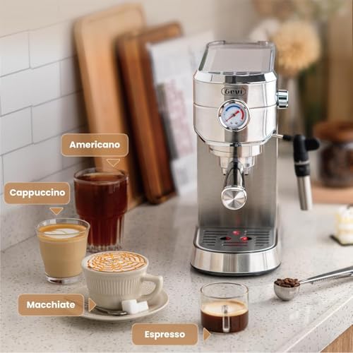 Gevi Espresso Expresso Machine 20 Bar with Auto Milk Frother, Professional Espresso Maker with Steam Wand
