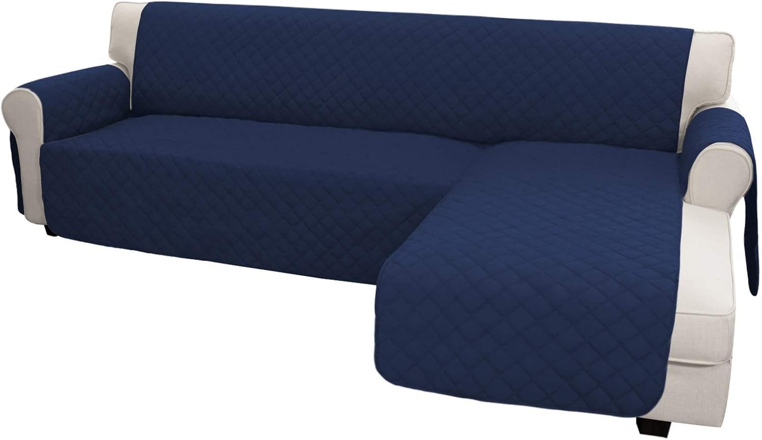 Easy-Going Sofa Slipcover L Shape Sofa Cover Sectional Couch Cover Chaise Lounge Slip Cover Reversible Sofa Cover Furniture Protector Cover for Pets