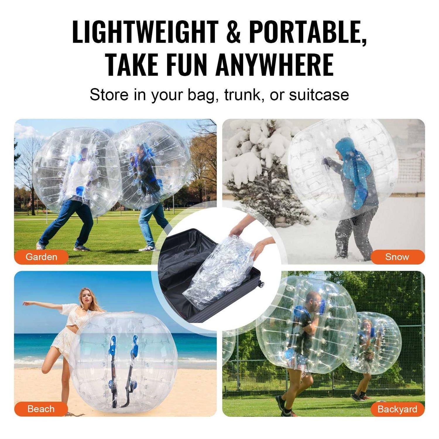 VEVOR 5 ft Inflatable Bumper Ball Sumo Zorb Balls - Sports Supplies Online Store