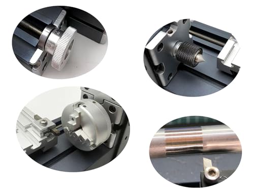 Mini Metal Lathe Machine, 36W 20000 RPM, Benchtop Lathe for Woodworking DIY,Crafting Wood & Soft Metal
