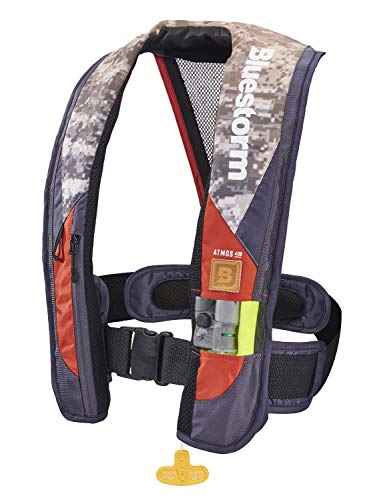 BLUESTORM Atmos 40 Automatic/Manual Inflatable PFD Life Jacket for Adults | US Coast Guard (USCG) Approved Life Vest