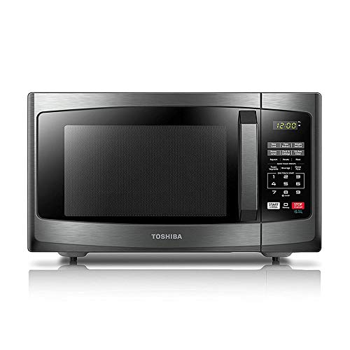 Toshiba ML-EM62P(SS) Large Countertop Microwave with Smart Sensor, 6 Menus, Auto Defrost, ECO Mode, Mute Option & 16.5" Position Memory Turntable