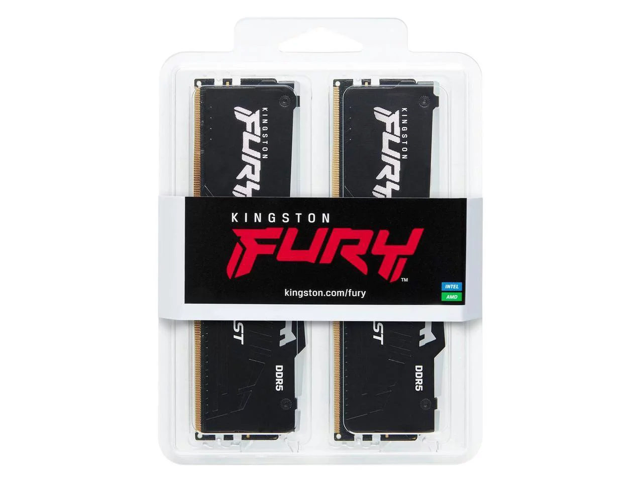 Kingston FURY Beast RGB 64GB (2 x 32GB) 288-Pin PC RAM DDR5 6000 (PC5 48000) Desktop Memory