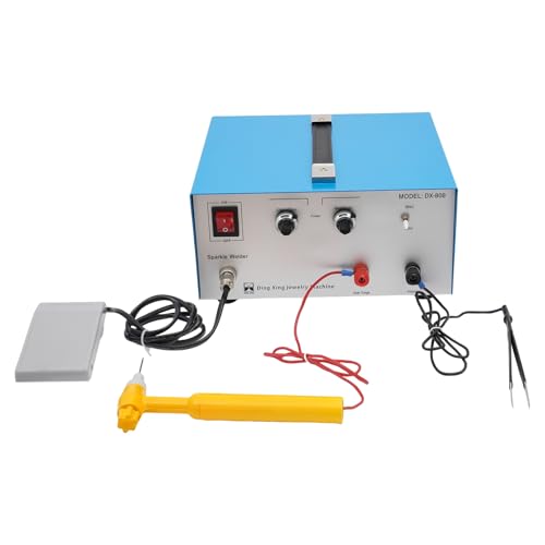 Jewelry Welding Machine 80A 110V Jewelry Spot Welder Gold Silver Platinum Welding Machine 390W Electric Soldering Machine Professional Precise