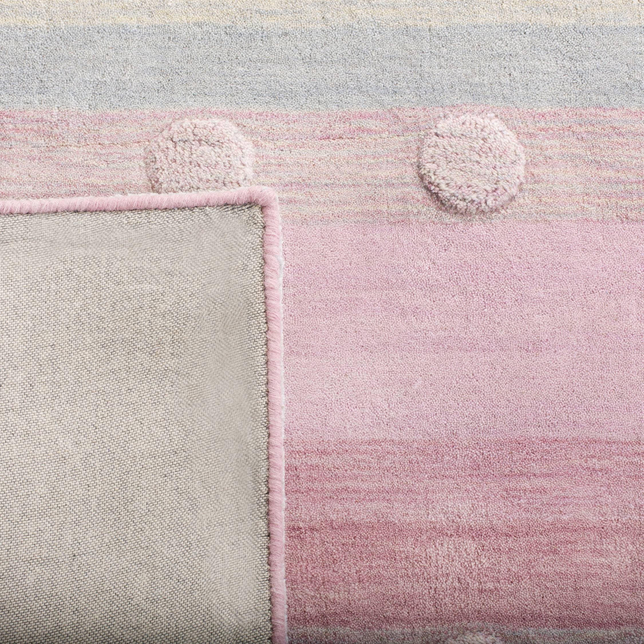 Safavieh Kids SFK801M Light Blue / Pink - 5& W x 5& L Square