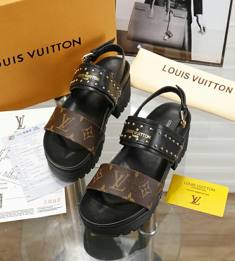 Louis new arrival women summer shoes heels 5 cm